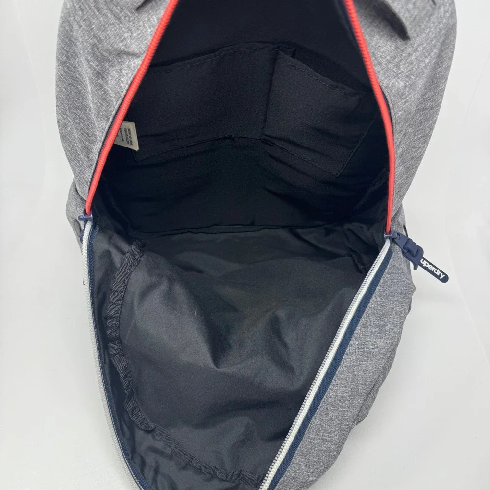 Superdry Japan Outdoor Originals Backpack Grey Blue Red Laptop Bag Commuter Pack